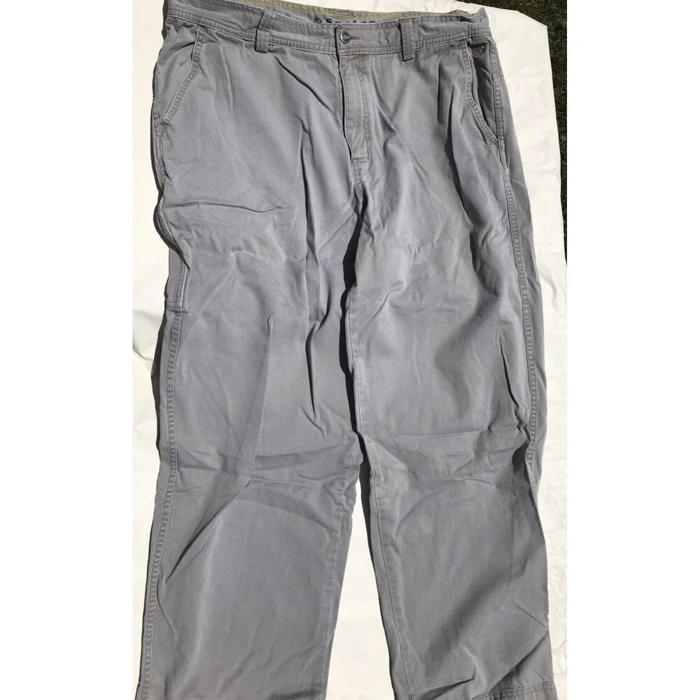 The North Face A5 Series Pants Mens 38 Gray Belted Articulated Knees Canvas